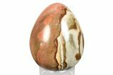 Polished Polychrome Jasper Egg - Madagascar #245695-1